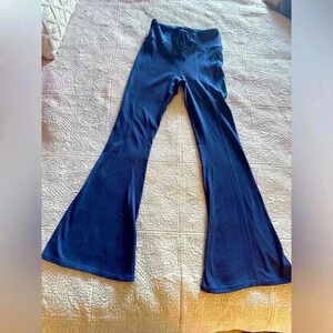 Boody Eco Wear Blue Flare Pants Sustainable & Stylish Size Medium 100% Recycled